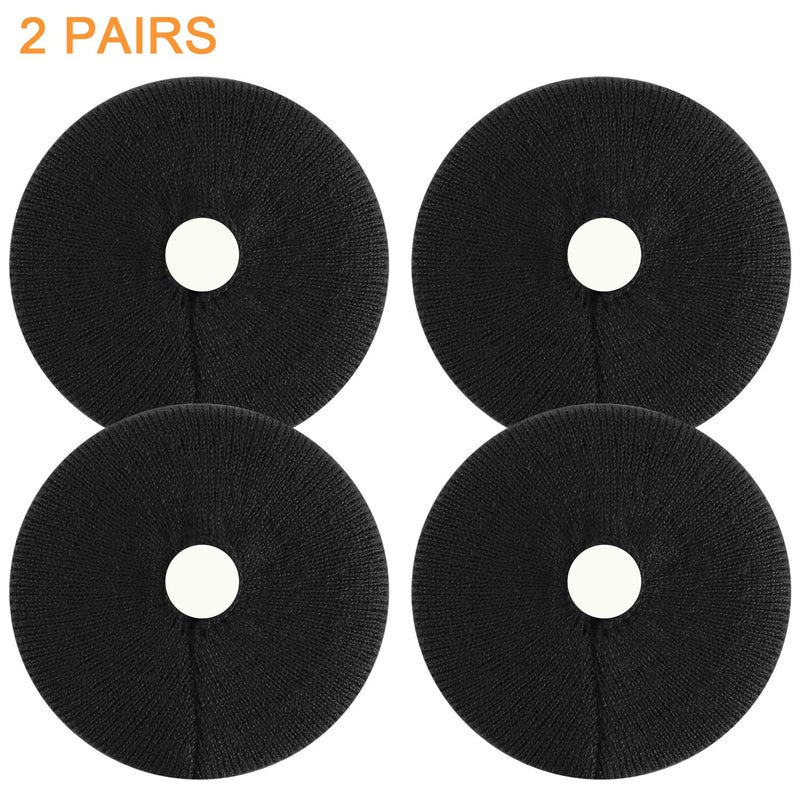 JARMOR Earpads Sweater Cover Protectors with Knit Fabric for Beats Solo 3/2, Solo HD/Mixr/EP Headphones and Other Headsets with 1.57-3.14 Inch Ear Cushions [ 2 Pairs ] (Black) - Image 4